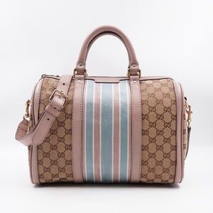 Gucci Joy Boston with strap Beige and Pink Women's Bag
